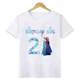 thumbnail image 4 of Camiseta de algodón de cumpleaños para niña de Elsa, Anna y Frozen de Disney, ropa para niños de 1, 2, 3, 4, 5, 6, 7, 8 y 9 años, ropa para bebés, 4 of 5