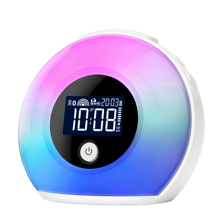 

Wake Up Light Alarm Clock Home 5 Modes Night Lamp With Speaker Kids Atmosphere