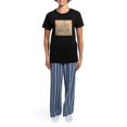 thumbnail image 4 of CafePress - Retired Teacher INSPIRE PILL Women's Dark Pajamas - Women's Short Sleeve Print T-Shirt and Pants Dark Cotton Pajama Set, 4 of 7