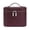 Burgundy(7.6*5.5*6 in), variant on Makeup Bag, Travel Make up Case with Compartments and Handle, Portable Cosmetic Organizer Bags,Toiletry Bag for Women