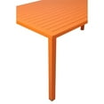 thumbnail image 4 of Pemberly Row Modern Aluminum Frame Patio Dining Table in Orange, 4 of 5