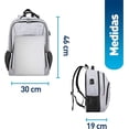 thumbnail image 3 of Mochila para Laptop con candado, Gris, Bluelander Mochila para Laptop, 3 of 6