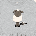 thumbnail image 4 of Inktastic Baa. Cute Sheep Design Girls Toddler Dress, 4 of 5