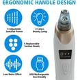 thumbnail image 2 of Extractor de acné Zulema Removedor de espinillas eléctrico USB recargable con 5 cabezales de succión, 2 of 8