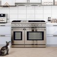 thumbnail image 6 of CASAINC 48 in. 6.8 cu. ft. Front Control Freestanding Double Ovens Gas Range in Stainless Steel, 6 of 8