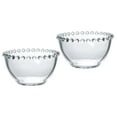 thumbnail image 6 of Raindrops Clear Glass Bowls for Storage Transparent Sauce Bowl Set of 2 Elegant Design Practical Use 4.5 inch, 6 of 8