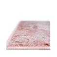 thumbnail image 3 of Unique Loom Kamala Washable Collection Area Rug - Vintage (5' 3" Square Rose Pink/Ivory), 3 of 8