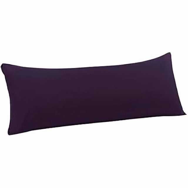ccwmincc Body Pillow Case, 110 GSM Brushed Microfiber Pillowcases Envelope Closure, Soft Full Body Pillow Covers for Long Pillows Body(20"x54") Purple