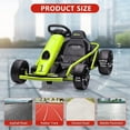 thumbnail image 2 of Historyli Kart para adolescentes,batería grande de 24 V y 9 Ah,motores duales de 300 W extra potentes,derrape rápido de 13 km/h con música y bocina,carga máxima de 79 kg,juguete para exteriores, 2 of 7