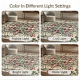 thumbnail image 7 of ODIKA 9'x12' Washable Area Rug Low Pile, Flatwoven, Circle Botanical Semi Symmetrical Vine Traditional Semicircle for Great Room, Indoor Concept, Large Living, 7 of 7