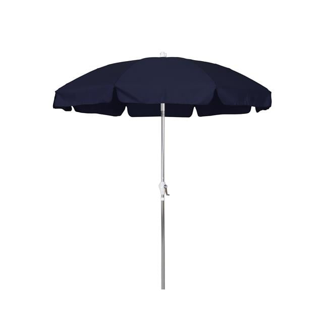 7 5 Ft Patio Umbrella Push Tilt Anodized Olefin Navy Blue Walmart Canada