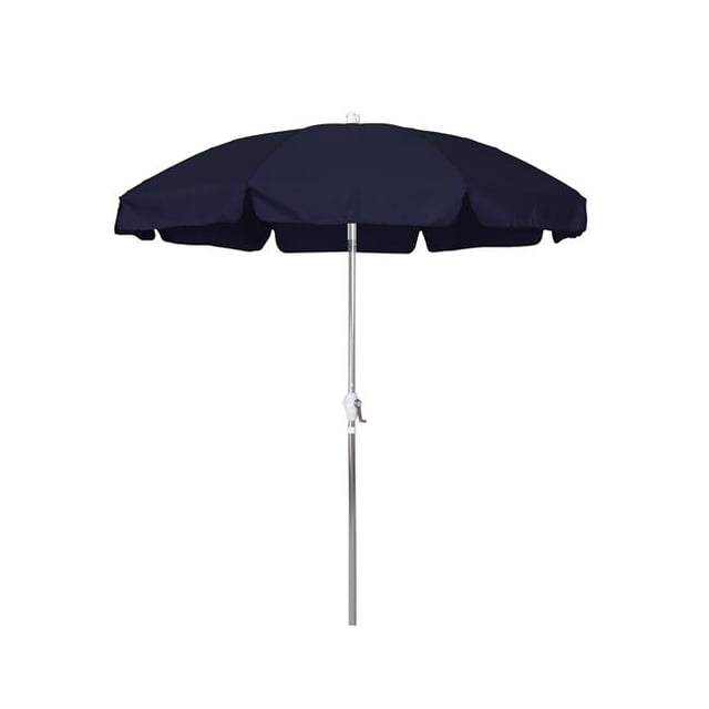 Parapluie de Patio de 7,5 Pi. Inclinaison Anodisé-Oléfine-Navy Bleu