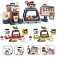 thumbnail image 1 of Máquina de café con luz y sonido de simulación para niños, máquina de café, dulces, postres, supermercado, compras, cajero, juguetes para jugar a las casitas, 1 of 1