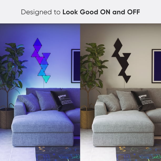 Nanoleaf Shapes Ultra Black Triangles Smarter Kit - Smart LED Wall