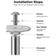 thumbnail image 3 of Inside Pipe Cutter, 1/4 Inch Hex PVC Plumbing Inside Cutter Internal Plastic Pipe Cutter Set (32mm x3, 44mm x1), 3 of 5