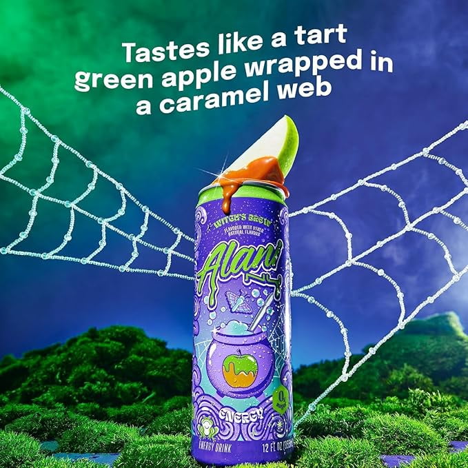 New Alani Energy Drinks Witches Brew, Winter Wonderland, Sherbet Swirl Variety Pack Sugar-Free, Low-Calorie, Energy Boost Drink 12 fl oz (Pack of 6) Repackaged By * Repackaged By PickNGo Market*