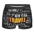 thumbnail image 5 of Uemuo Travel Pattern Men's Boxer Briefs,Trunk Anti-Chafing,Comfortable, Durable, and Stylish Underwear-Small, 5 of 9