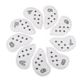 thumbnail image 2 of 9x Deluxe Golf Club Iron Headcover Set Head Cover Protection Guard 4-9,P,S,A Blanco shamjiam Cubierta de cabeza de hierros de golf, 2 of 7