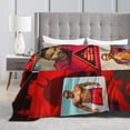 thumbnail image 2 of Blanket Shemar Actor Moore Throw Flannel Blankets Warm Soft Cozy Fuzzy Blanket for Bed Sofa Couch Camping Travel Gift Blankets for All Seasons 40"x30", 2 of 6