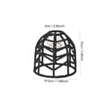 thumbnail image 2 of Living Room 7.48in Iron Woven Lamp Shade Handwoven White Rope Pendant Light Cover Rustic Round Ceiling Lighting Metal Frame Decorative Accent, 2 of 6