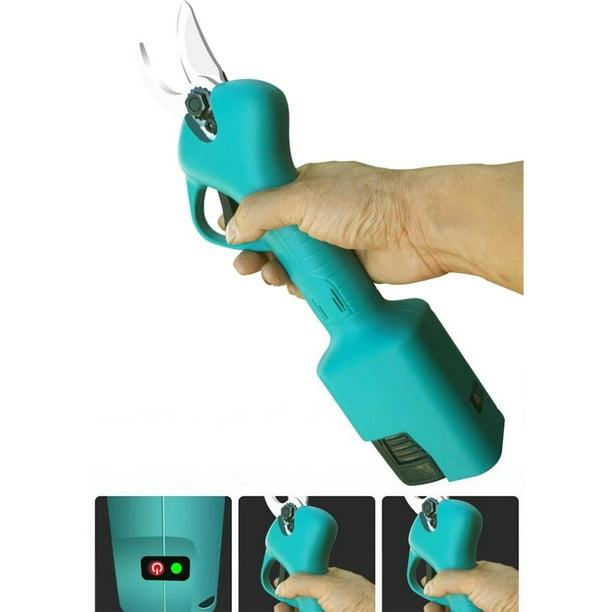 LOVIVER Pruning Shears Battery Powered Electric Pruning Shears with Rechargeable Battery Tree Branch Flowering Bushes for Gardening