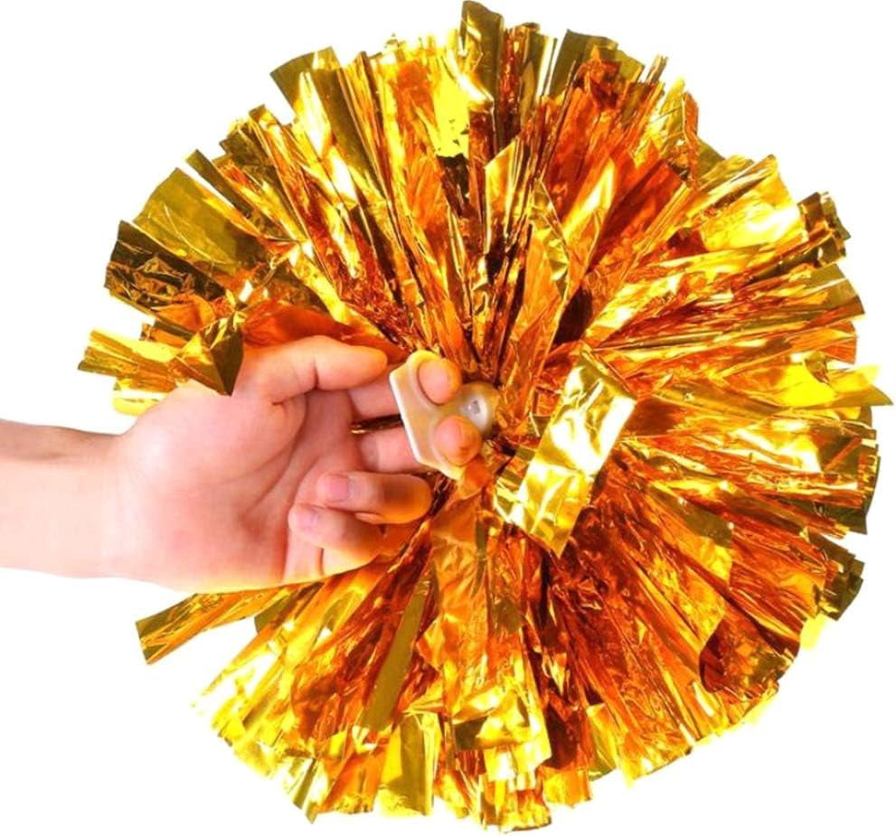 LINLIN Cheerleading Pom Poms Sports Dance Cheer Plastic Pom Pom for Sports Team Spirit Cheering Sports Cheerleading Pom Poms Dancing Party Fancy Dress Cheer Poms for Ball Dance Fancy
