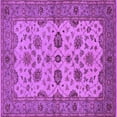 thumbnail image 1 of Ahgly Company Indoor Square Oriental Purple Traditional Area Rugs, 6' Square, 1 of 4