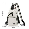 thumbnail image 3 of Specollect Convertible Sling Backpack - Zipper Lock Design with Headphone Hole and 2 Mesh Pockets, Adjustable Shoulder/Double Strap for Hiking and Travel, 3 of 6