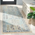 thumbnail image 2 of SAFAVIEH Metro Azalea Medallion Runner Rug, Teal/Blue, 2'3" x 8', 2 of 7