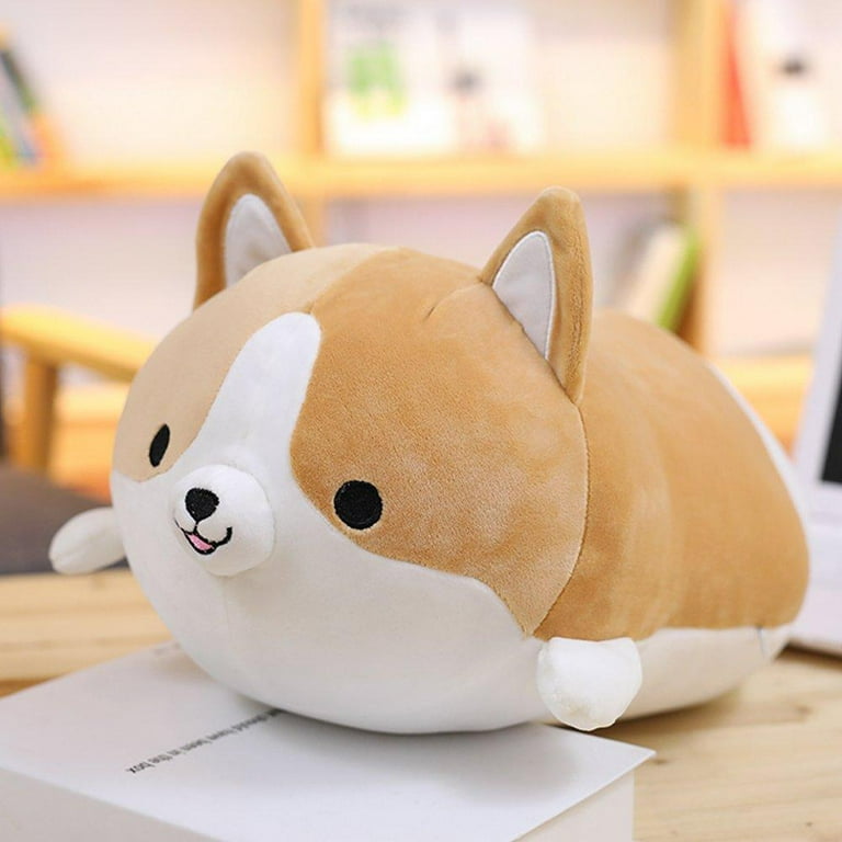 cute corgi plush pillow