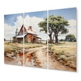 thumbnail image 2 of Designart "Patterns of a Farmhouse An Artistic Perspective I" Farm Metal Art Print Set, 2 of 5
