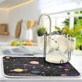 thumbnail image 5 of Astronomy Illustration Design (4) Absorbent Dish Drain Mat,18"x16" Dish Drying Mats for Kitchen Counter,Dish Drying Pads for Sinks,Draining Racks, 5 of 7
