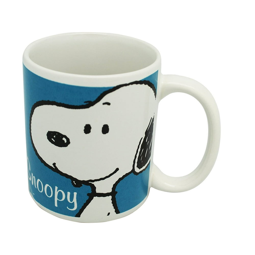 Peanuts 60th Anniversary Blue/White Snoopy Ceramic Coffee Mug