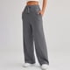 thumbnail image 2 of Pantalones deportivos Prolriy para mujer, pantalones deportivos casuales de otoño, holgados, de pierna ancha y cintura alta, para mujer, gris oscuro, talla XXL., 2 of 4