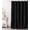 Black, variant on Psoiuetr Farmhouse Shower Curtain with A Ruffle Hem Beige Linen Shower Curtain for Bathroom 72"x72"