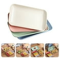 thumbnail image 1 of OULII 4Pcs Japanese Serving Dishes Break-resistant Rectangular Plates for Snacks and Salads, 1 of 8