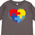 thumbnail image 4 of Inktastic Autism Puzzle Heart Boys or Girls Long Sleeve Toddler T-Shirt, 4 of 5