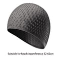 thumbnail image 3 of Waterproof Hair-Protecting Silicone Swim Cap - Soft Tear-Resistant Cap for Daily Swimming, 3 of 6