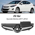 thumbnail image 2 of Fit for Hyundai Elantra 2011-2013 Front Upper Grille Chrome / Black Grill, 2 of 5