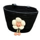 thumbnail image 3 of Cesta de bicicleta universal de cuerda suave para niños con juguete de flor de peluche, accesorio de ciclismo, se adapta a manillares de 2 a 5 cm para Negro, 3 of 8