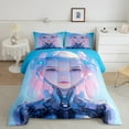 thumbnail image 2 of AI Comforter Set Mechanical Robot Bedding Cartoon Anime Future Surrealism Style Bedding Comforter Sets, Futurism Aesthetic Duvet Set with 1 Pillowcase, 2 of 6