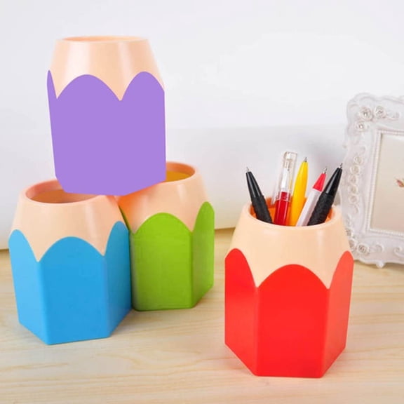 Desktop Storage Pen Holder,Pencil Pot for Office Desk,Stationery Storage for Markers Pens Scissors