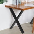 thumbnail image 4 of Home Soft Things X-Type Iron Solid Metal Furniture Table Legs 30" (2 pc), 4 of 5