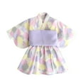 thumbnail image 4 of Gunia Toddler Girl Outfits,Sets Stylish Printed Kimono Long Sleeve Set Casual Wear 1-6 Ideal Year Round Fashion Girl Clothes Set,12-18 Months, 4 of 7