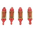 thumbnail image 1 of 2024-4Pcs RC Car Shock Absorber Aluminum Alloy Stable High Elasticity Front Rear Shock Damper for TRAXXAS E Revo 1/16 RC Car Red, 1 of 5