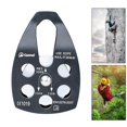 thumbnail image 4 of pitrice Climbing Pulley Rescuing Hauling Rigging Pulleys Micro Single Sheave Mountaineering Rigging Pulley Equip Black, 4 of 9