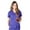 PURPLE, variant on Super Soft Junior Medical Scrub Top Premium Womans Junior Fit 3 Pocket Mock Wrap Top 8117
