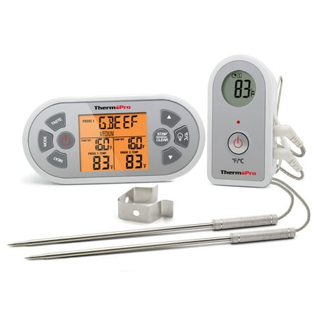 

ThermoPro TP-22S Digital Wireless Meat Thermometer For Grilling With Dual Probe Food Cooking Thermometer For Smoker Grill Oven Thermometer