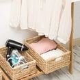 thumbnail image 4 of Wicker Basket Rectangular With Handles For Shelves,Water Hyacinth !, 4 of 6