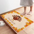 thumbnail image 6 of Fall Door Mat Outdoor Thanksgiving Pumpkin Brown Turkey Autunm Leaf Welcome Mats for Front Door,Indoor Entry Doormat,Non-Slip Kitchen Rug,Washable Floor Mat for Bathroom/Porch/Patio 16"X24", 6 of 6